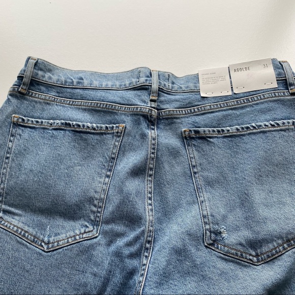 AGOLDE Nico Headlines Raw Hem Distressed Jeans 31 NEW - Picture 3 of 10